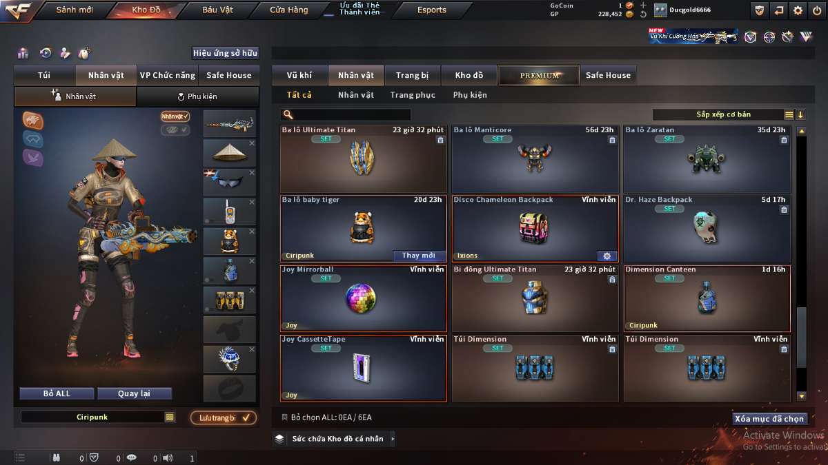 shop acc cf uy tin gia re